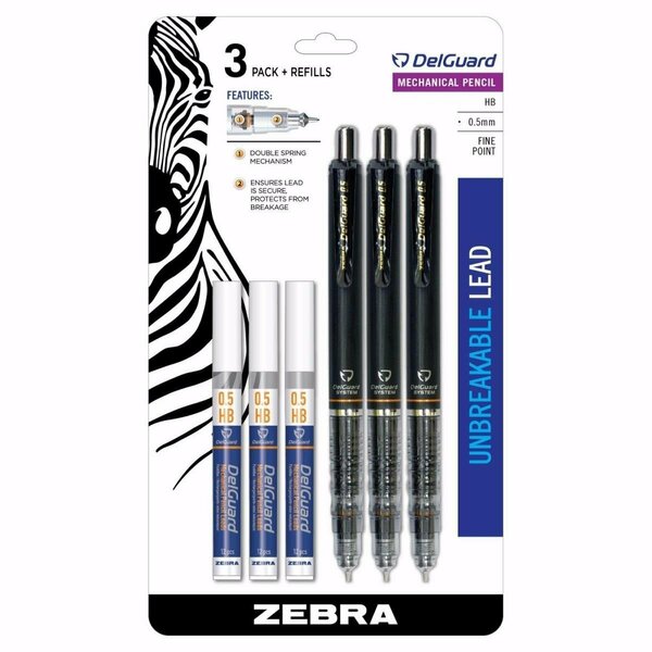 Classroom Creations ZE 0.05 mm Delguard 2 Mechanical Pencils with Lead Refills CL3757867